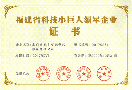 福建省科技小巨人領軍企業證書X.jpg